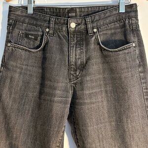 Hugo Boss Charcoal Men's Straight Jeans, Size 32, good condition.